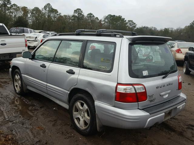 JF1SF65612H727830 - 2002 SUBARU FORESTER S SILVER photo 3