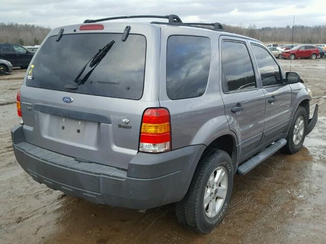 1FMCU03167KB69519 - 2007 FORD ESCAPE XLT GRAY photo 4