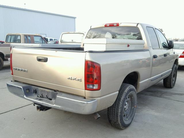 1D7HU18Z82S611925 - 2002 DODGE RAM 1500 BEIGE photo 4