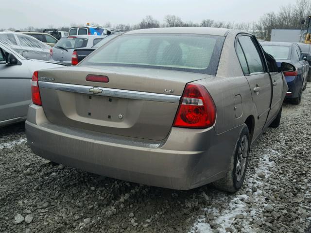 1G1ZS58F47F226677 - 2007 CHEVROLET MALIBU LS BROWN photo 4