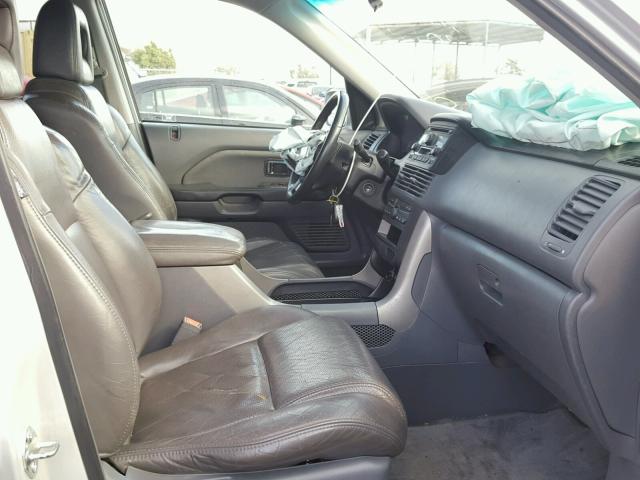 2HKYF18543H593375 - 2003 HONDA PILOT EXL SILVER photo 5