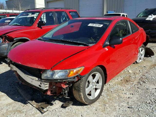 2HGFG12837H575859 - 2007 HONDA CIVIC EX წითელი ფოტო 2