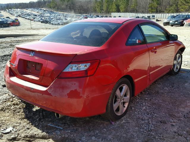 2HGFG12837H575859 - 2007 HONDA CIVIC EX წითელი ფოტო 4