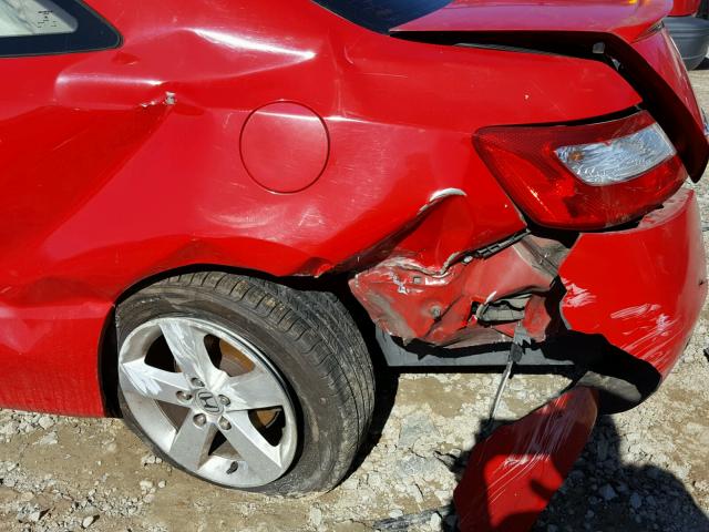 2HGFG12837H575859 - 2007 HONDA CIVIC EX წითელი ფოტო 9
