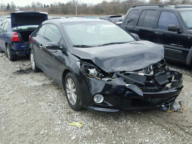 KNAFX6A85G5634704 - 2016 KIA FORTE EX BLACK photo 1