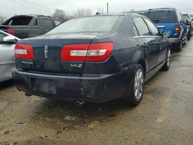 3LNHM26T88R659066 - 2008 LINCOLN MKZ BLUE photo 4