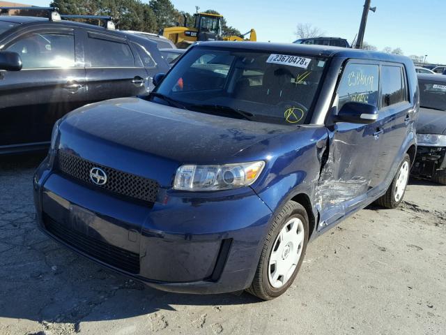 JTLKE50E581015896 - 2008 SCION XB BLUE photo 2