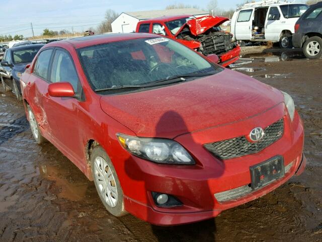 1NXBU40E39Z006540 - 2009 TOYOTA COROLLA BA RED photo 1