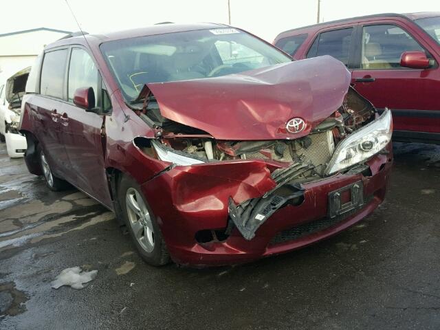 5TDKK3DC8DS372732 - 2013 TOYOTA SIENNA LE RED photo 1