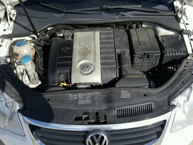 WVWBA71F28V012196 - 2008 VOLKSWAGEN EOS TURBO WHITE photo 7