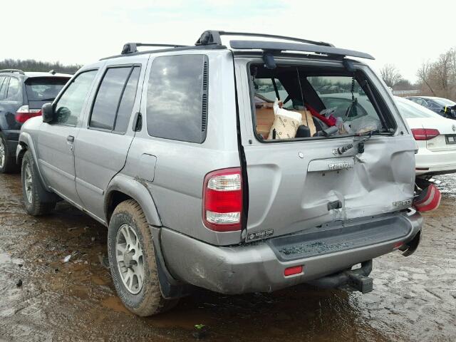 JN8DR07Y51W519258 - 2001 NISSAN PATHFINDER SILVER photo 3