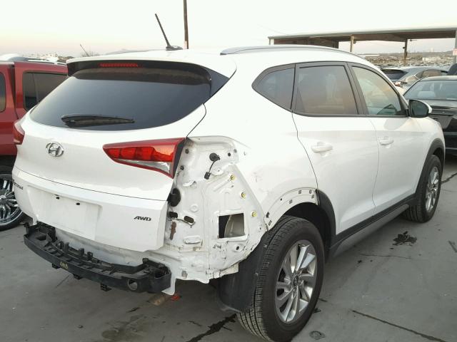 KM8J3CA44HU287700 - 2017 HYUNDAI TUCSON LIM WHITE photo 4