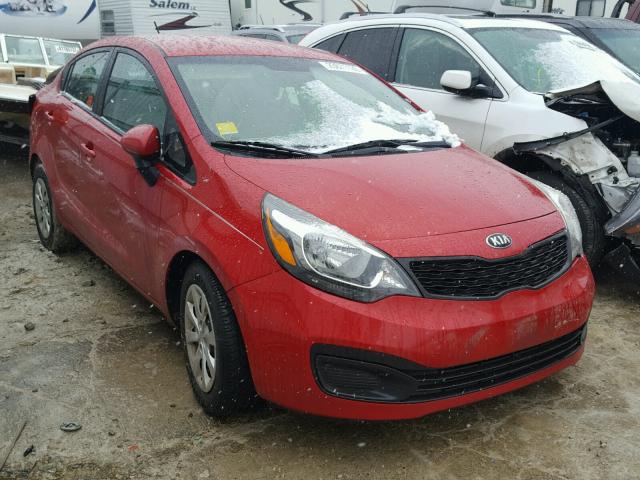 KNADM4A31D6136501 - 2013 KIA RIO LX RED photo 1