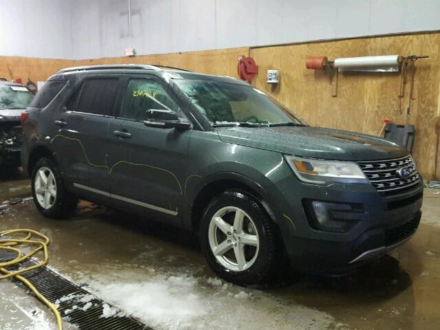 1FM5K8DH1GGA51096 - 2016 FORD EXPLORER X GRAY photo 1