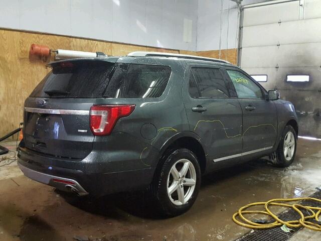 1FM5K8DH1GGA51096 - 2016 FORD EXPLORER X GRAY photo 4