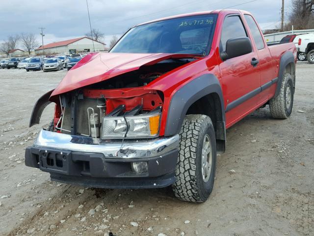 1GCDT196168259144 - 2006 CHEVROLET COLORADO RED photo 2