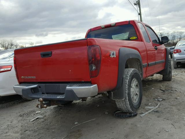 1GCDT196168259144 - 2006 CHEVROLET COLORADO RED photo 4