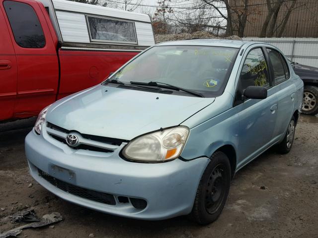 JTDBT123030295117 - 2003 TOYOTA ECHO BLUE photo 2