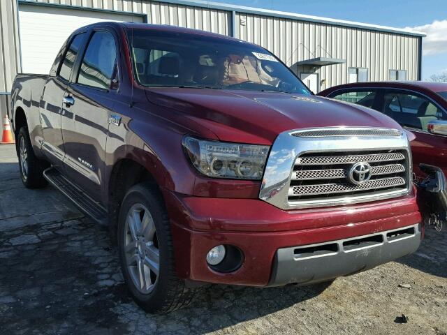 5TBBV58147S490169 - 2007 TOYOTA TUNDRA DOU RED photo 1