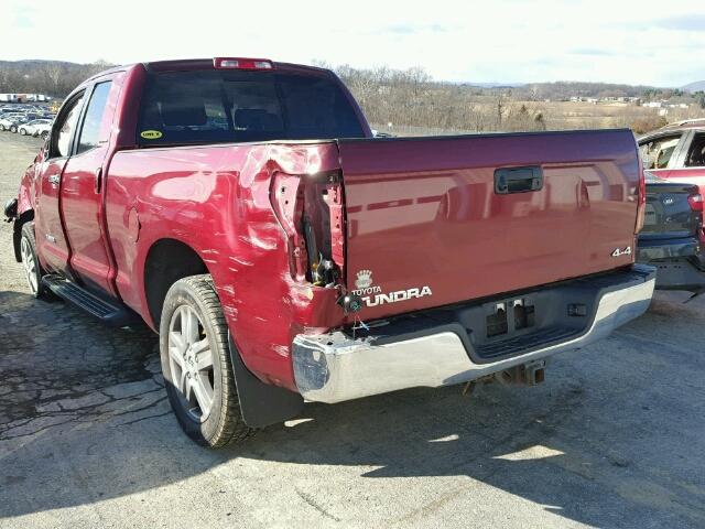 5TBBV58147S490169 - 2007 TOYOTA TUNDRA DOU RED photo 3