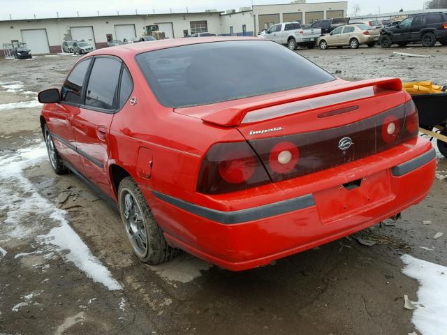 2G1WF52E5Y9290504 - 2000 CHEVROLET IMPALA 红色 照片 3