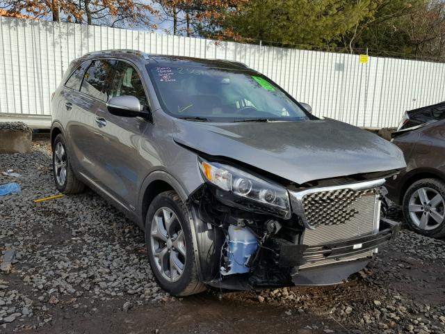 5XYPKDA51HG278616 - 2017 KIA SORENTO SX GRAY photo 1