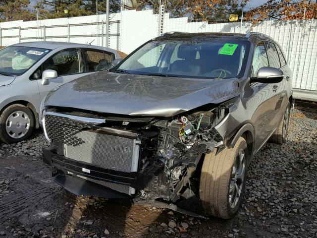 5XYPKDA51HG278616 - 2017 KIA SORENTO SX GRAY photo 2