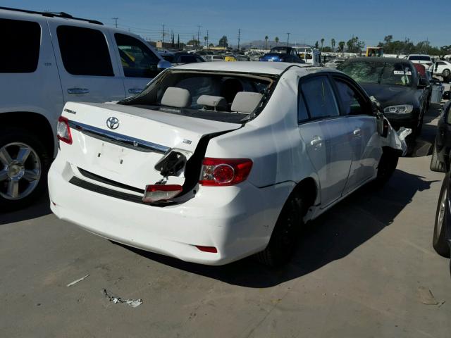 5YFBU4EE6DP106473 - 2013 TOYOTA COROLLA BA WHITE photo 4