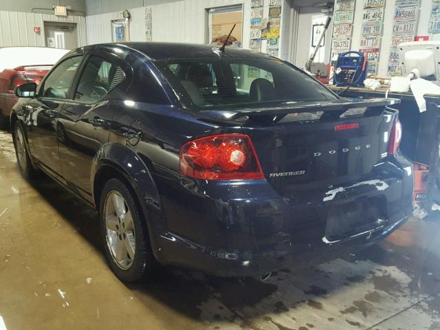 1B3BD2FG7BN541275 - 2011 DODGE AVENGER LU BLUE photo 3