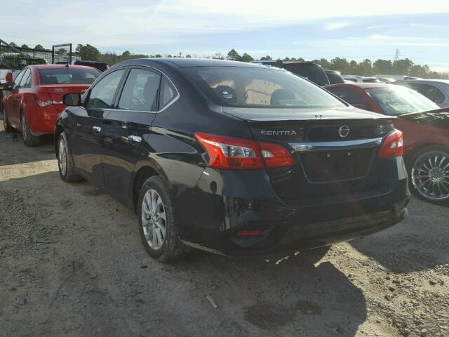 3N1AB7AP5HY403091 - 2017 NISSAN SENTRA S BLACK photo 3