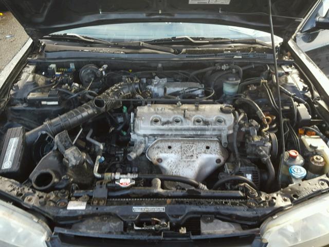 1HGCE1890SA009447 - 1995 HONDA ACCORD EX BLACK photo 7