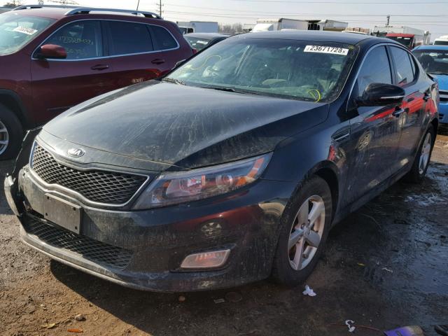 5XXGM4A74FG415822 - 2015 KIA OPTIMA LX BLACK photo 2