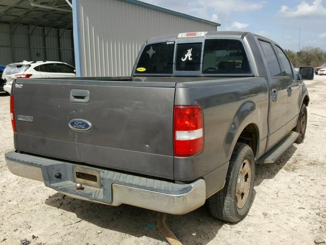 1FTRW12W84KB45892 - 2004 FORD F150 SUPER GRAY photo 4