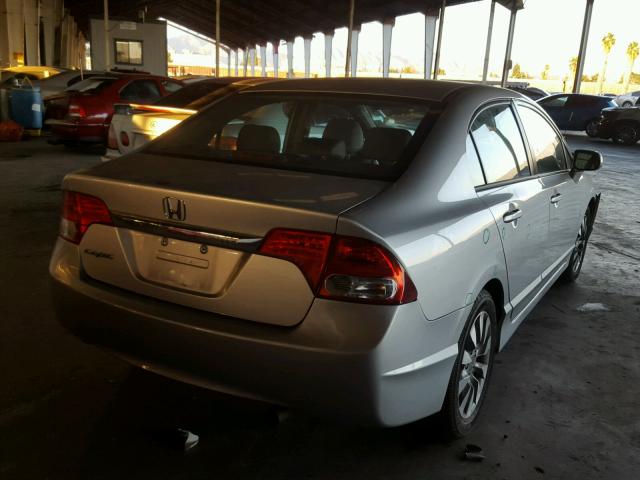 2HGFA16939H334486 - 2009 HONDA CIVIC EXL SILVER photo 4