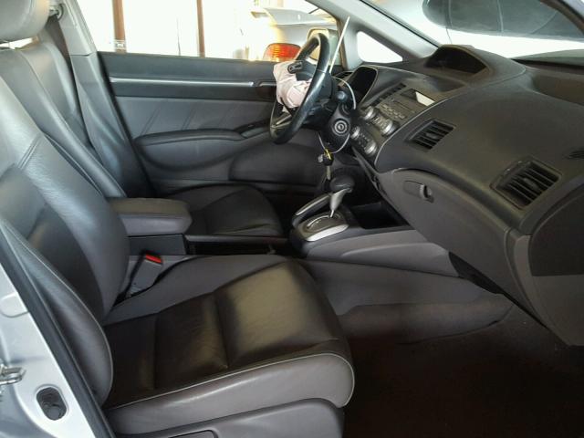 2HGFA16939H334486 - 2009 HONDA CIVIC EXL SILVER photo 5