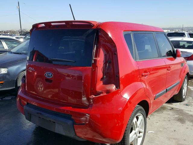 KNDJT2A29B7218553 - 2011 KIA SOUL + RED photo 4