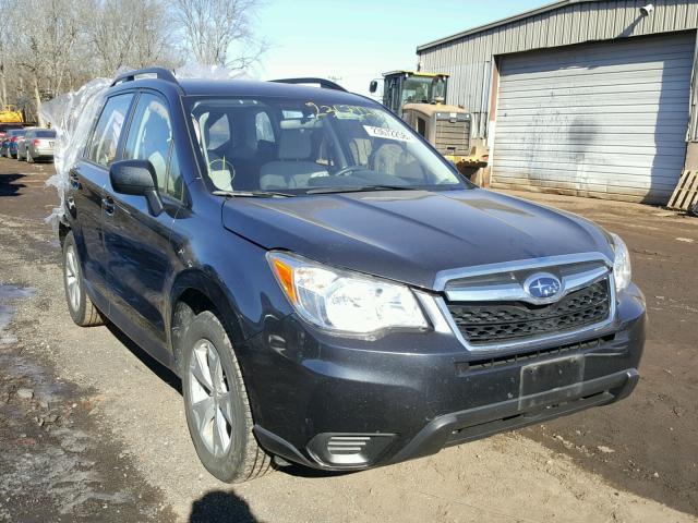 JF2SJABCXFH507843 - 2015 SUBARU FORESTER 2 BLUE photo 1