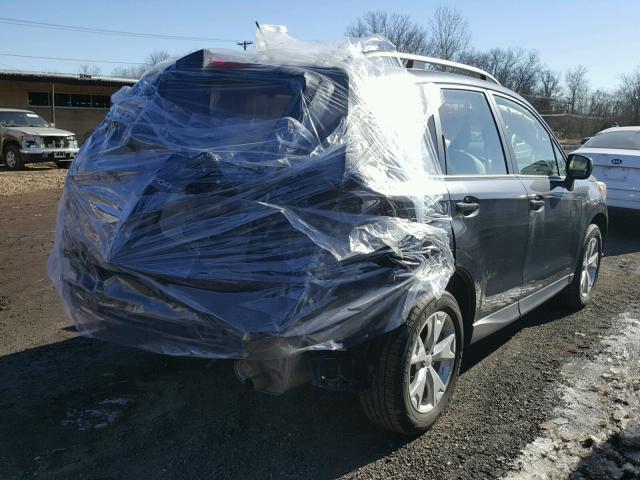 JF2SJABCXFH507843 - 2015 SUBARU FORESTER 2 BLUE photo 4