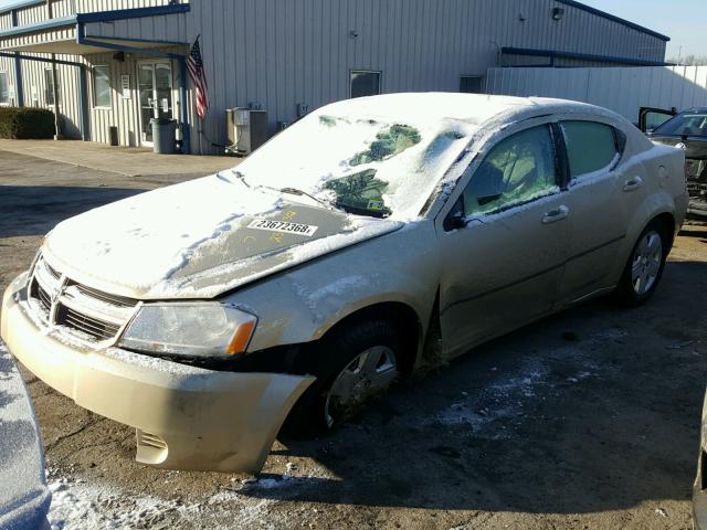 1B3CC4FB6AN222164 - 2010 DODGE AVENGER SX TAN photo 2