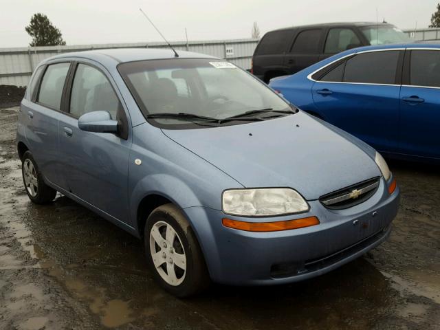KL1TD66636B674132 - 2006 CHEVROLET AVEO BASE BLUE photo 1