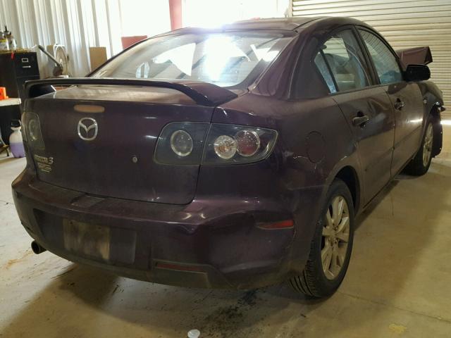 JM1BK12F171744754 - 2007 MAZDA 3 I PURPLE photo 4