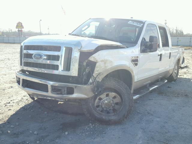 1FTWW31R48EB17747 - 2008 FORD F350 SRW S WHITE photo 2