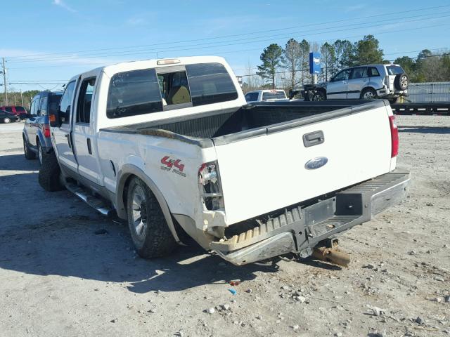 1FTWW31R48EB17747 - 2008 FORD F350 SRW S WHITE photo 3