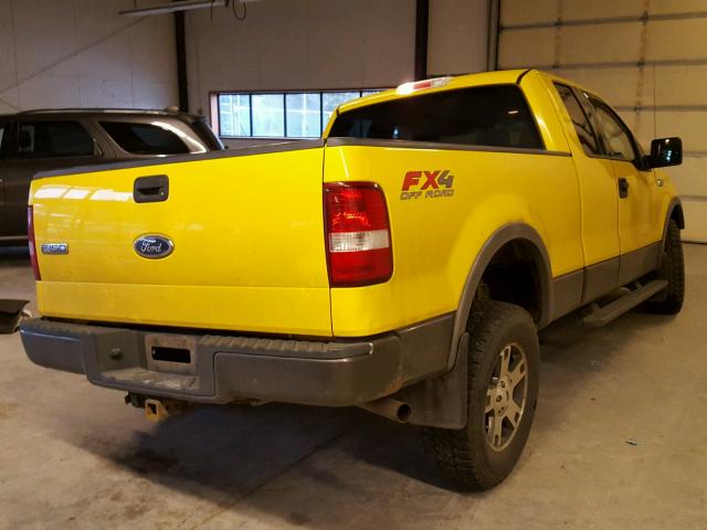 1FTPX14574KB15310 - 2004 FORD F150 YELLOW photo 4