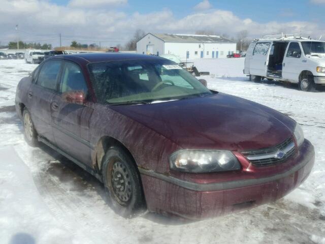 2G1WF55E629149217 - 2002 CHEVROLET IMPALA RED photo 1