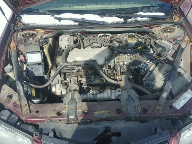 2G1WF55E629149217 - 2002 CHEVROLET IMPALA RED photo 7