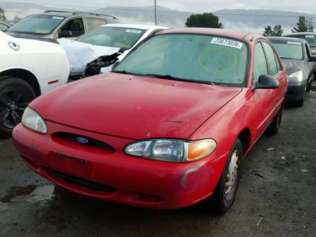 1FALP13P6VW265801 - 1997 FORD ESCORT LX RED photo 2