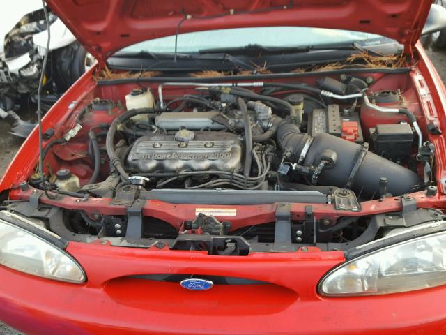 1FALP13P6VW265801 - 1997 FORD ESCORT LX RED photo 7