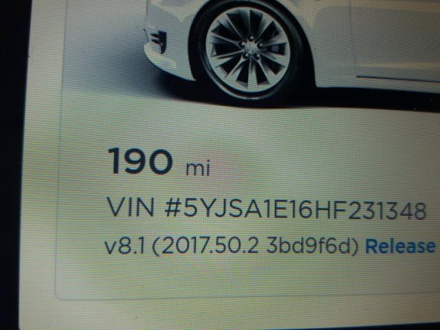 5YJSA1E16HF231348 - 2017 TESLA MODEL S WHITE photo 8