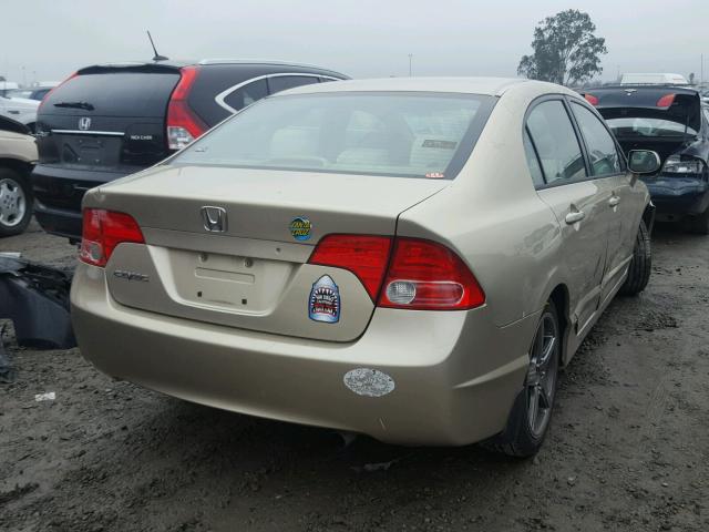 1HGFA16817L012419 - 2007 HONDA CIVIC EX ოქროსფერი ფოტო 4